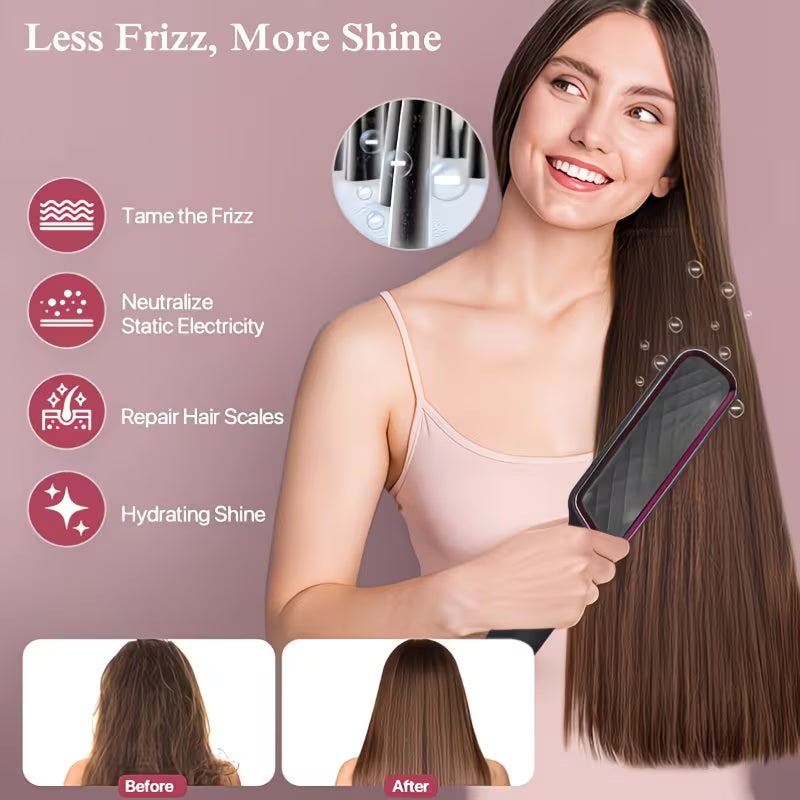 Professional Hair Straightener Brush.