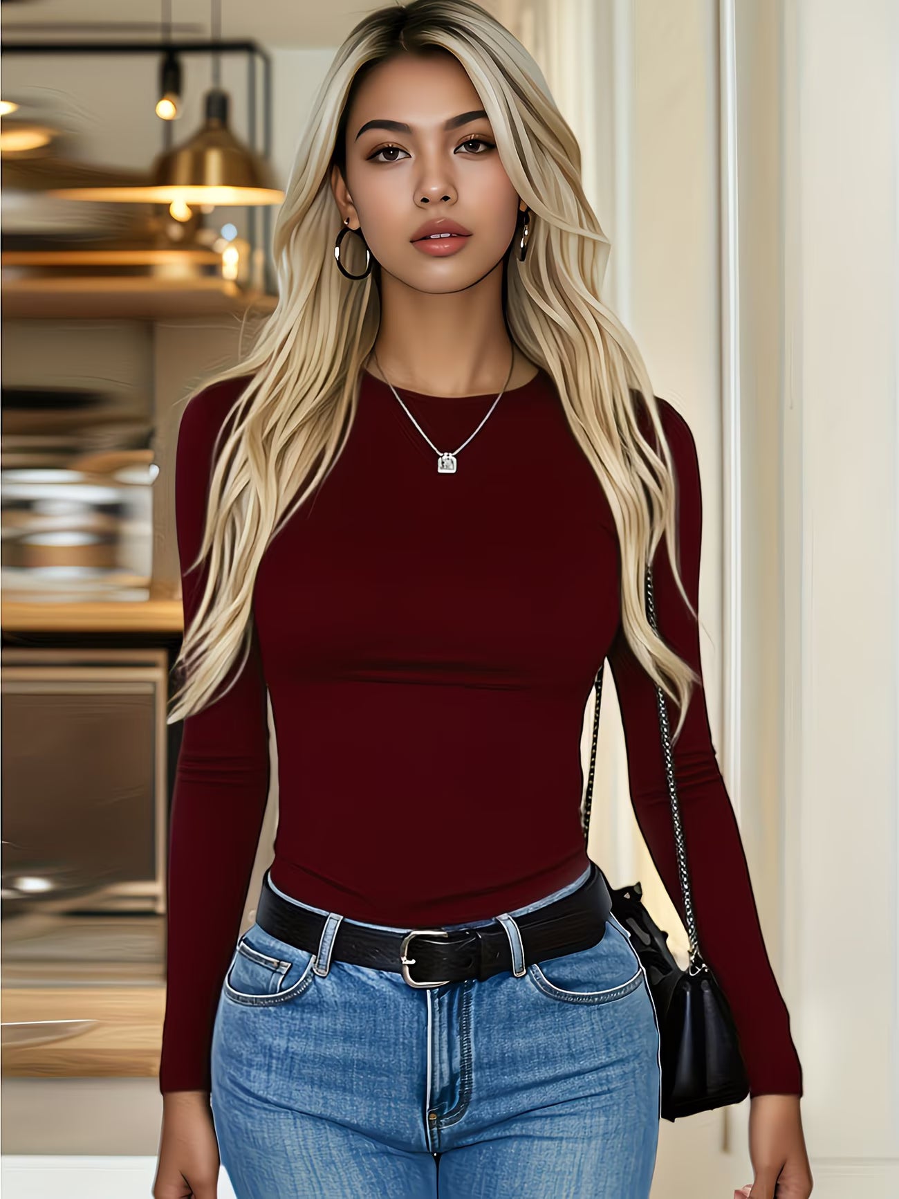 Professional Slim-Fit Long Sleeve T-shirt.
