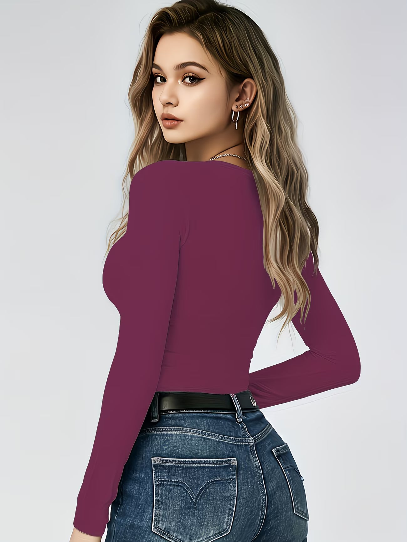 Professional Slim-Fit Long Sleeve T-shirt.