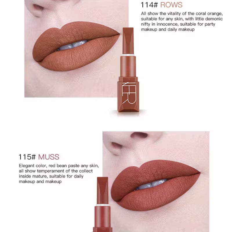 Pumpkin Color Matte Lipstick Set.