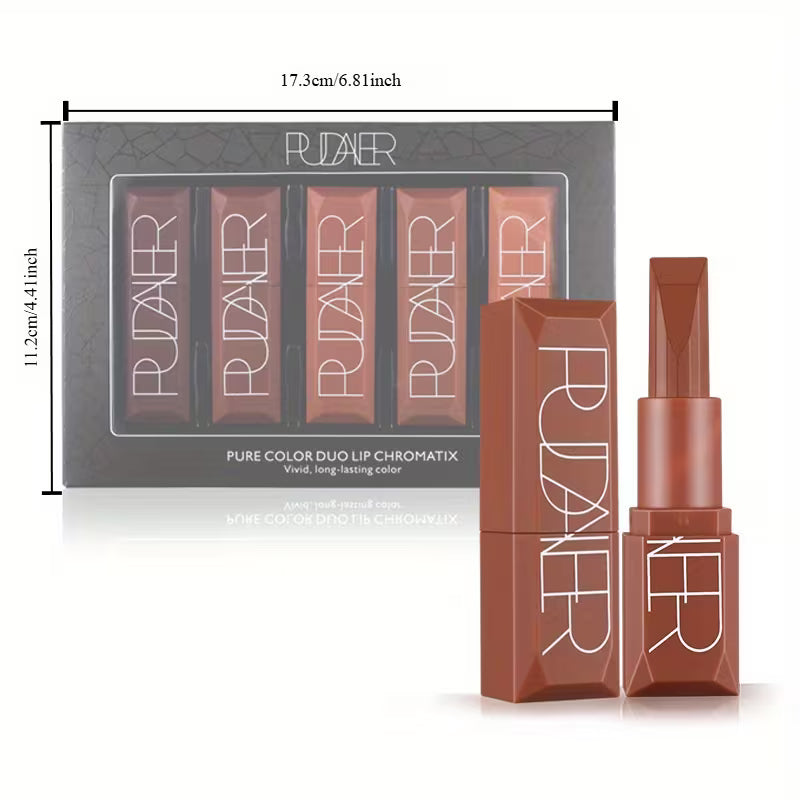 Pumpkin Color Matte Lipstick Set.