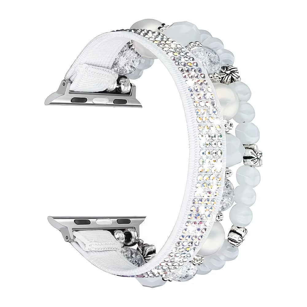 Pure White Pearl Jewelry Strap for iWatch.