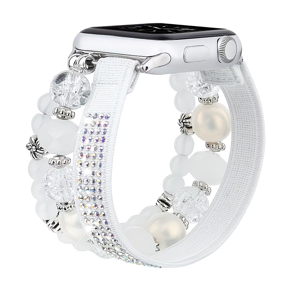Pure White Pearl Jewelry Strap for iWatch.