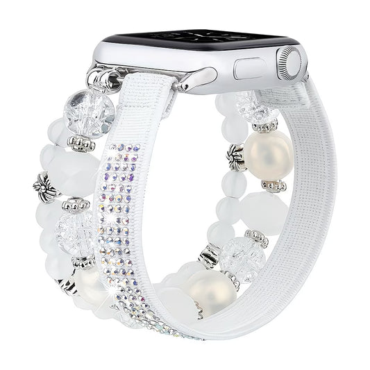 Pure White Pearl Jewelry Strap for iWatch.