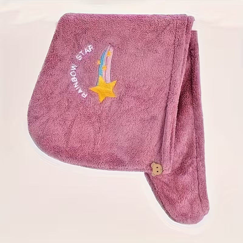 Quick-Dry Microfiber Hair Turban.