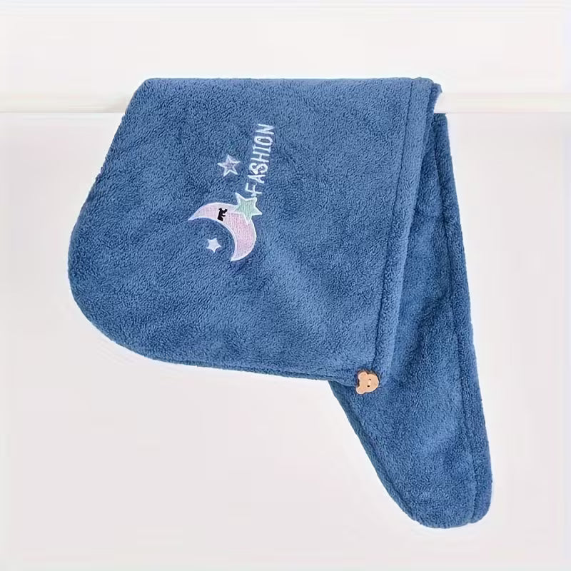 Quick-Dry Microfiber Hair Turban.