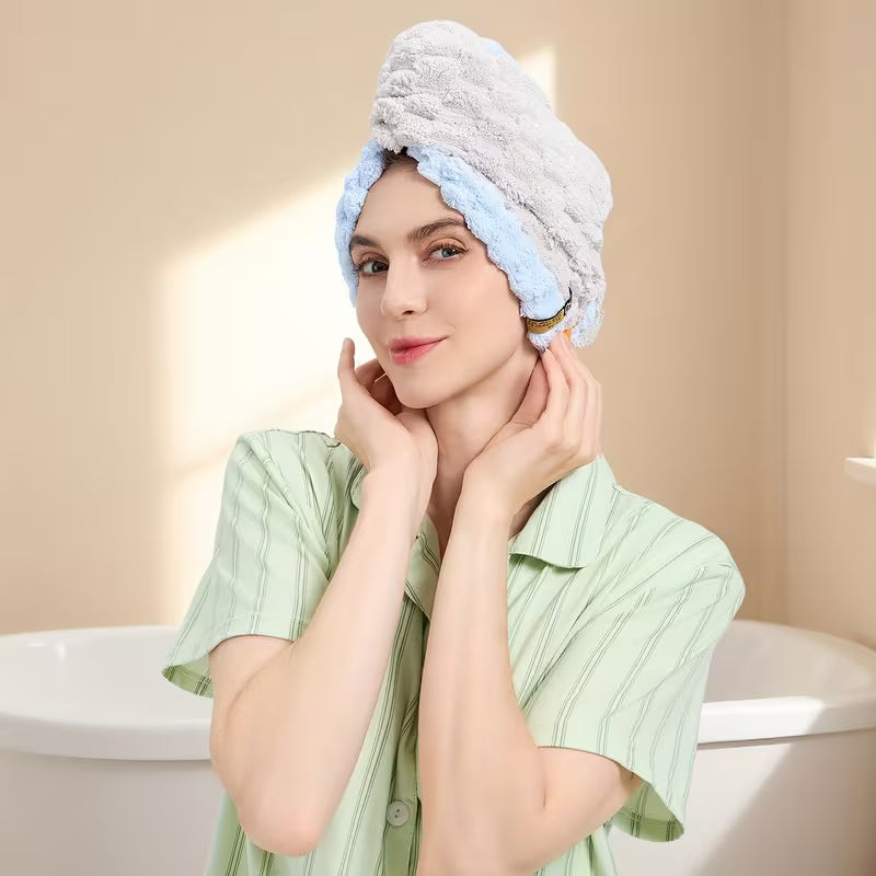 Quick-Dry XL Microfiber Hair Wrap.