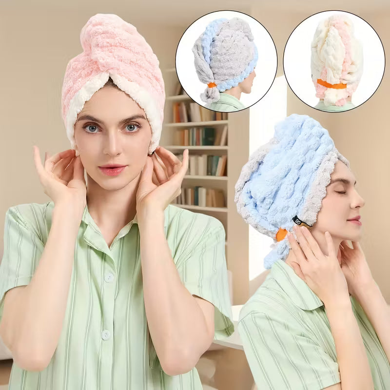 Quick-Dry XL Microfiber Hair Wrap.