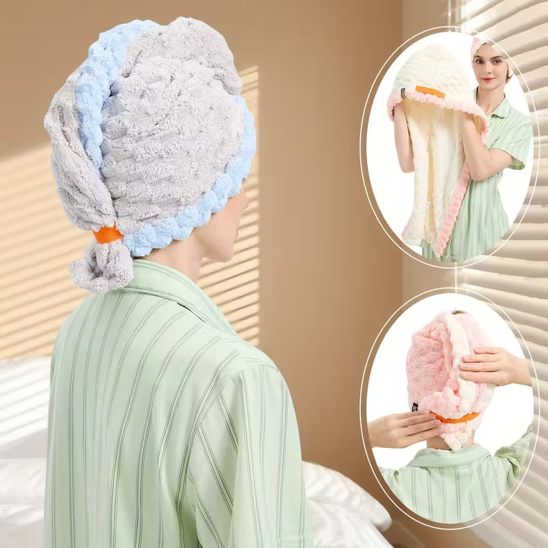 Quick-Dry XL Microfiber Hair Wrap.