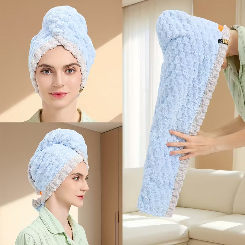 Quick-Dry XL Microfiber Hair Wrap.