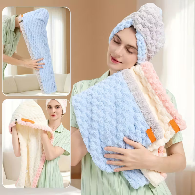 Quick-Dry XL Microfiber Hair Wrap.