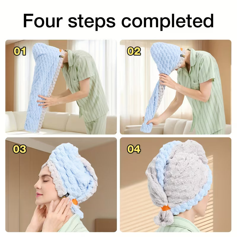 Quick-Dry XL Microfiber Hair Wrap.