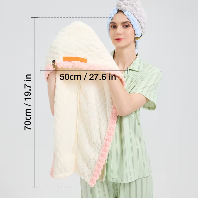 Quick-Dry XL Microfiber Hair Wrap.