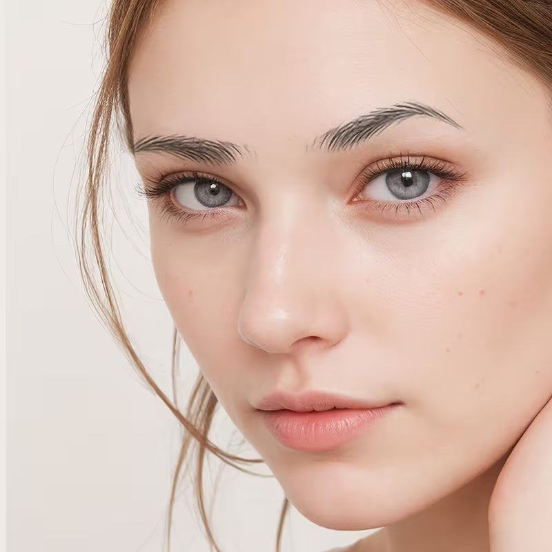 Realistic 6D Black Eyebrow Temporary Tattoo Sticker.