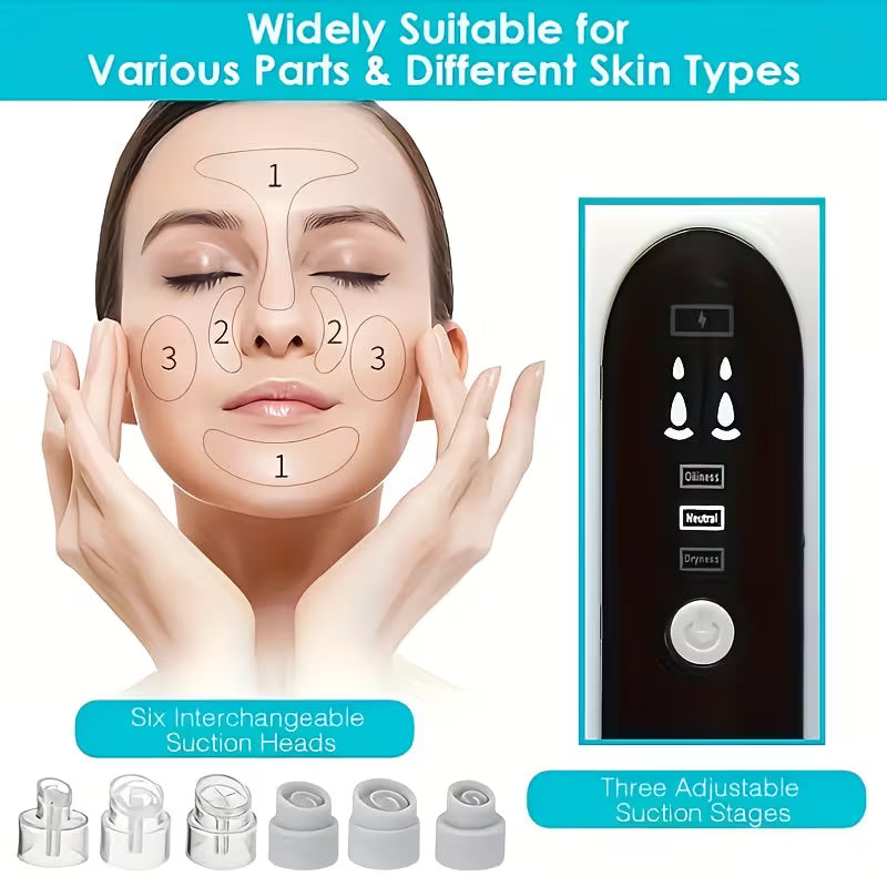 Rechargeable Electric Blackhead Remover.