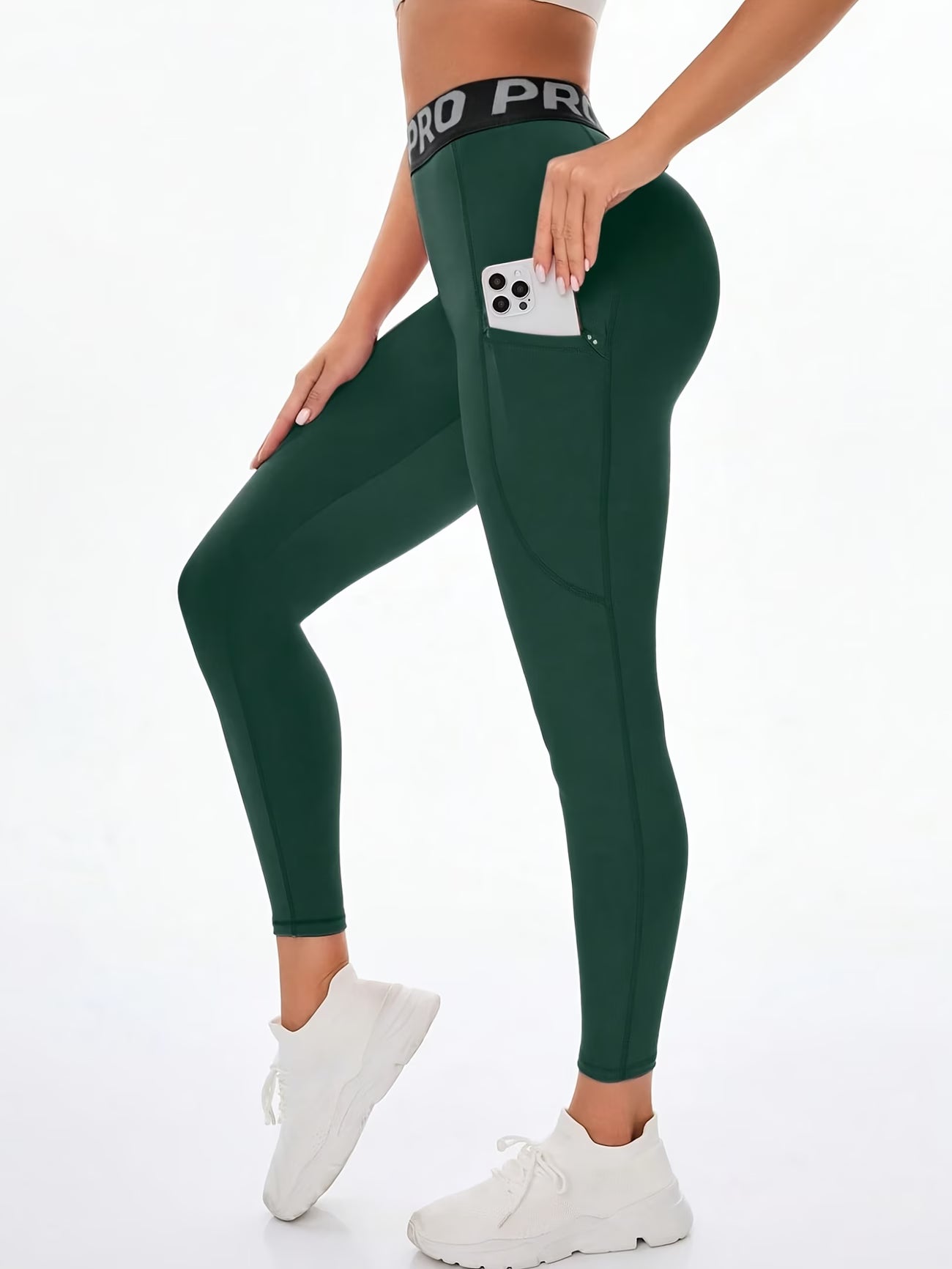 Reflective Detail High-Waisted Legging.