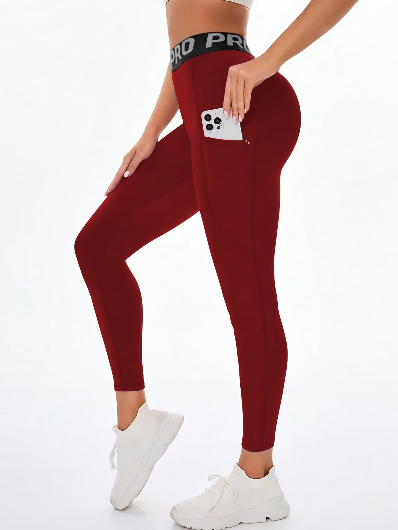 Reflective Detail High-Waisted Legging.