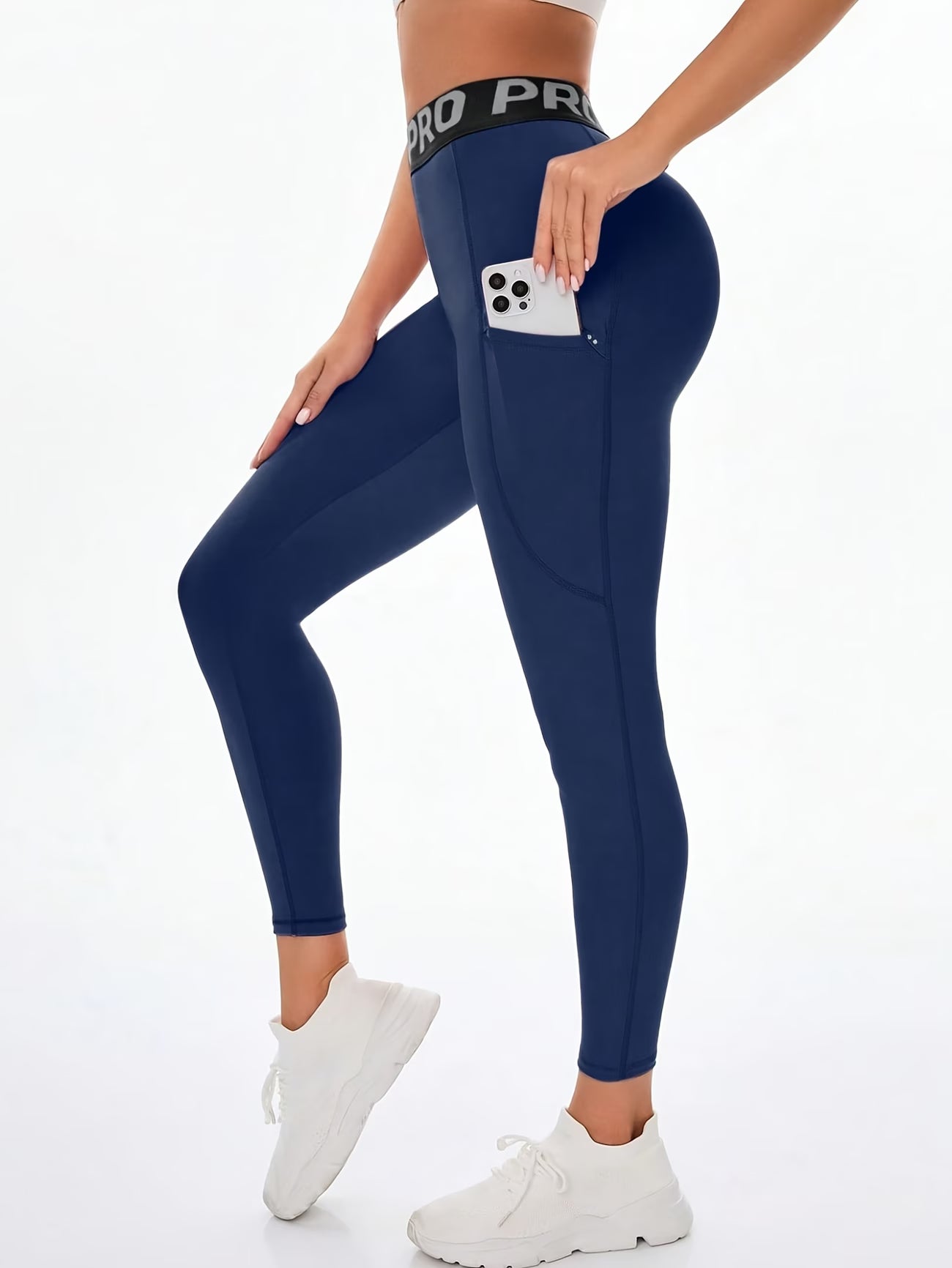 Reflective Detail High-Waisted Legging.