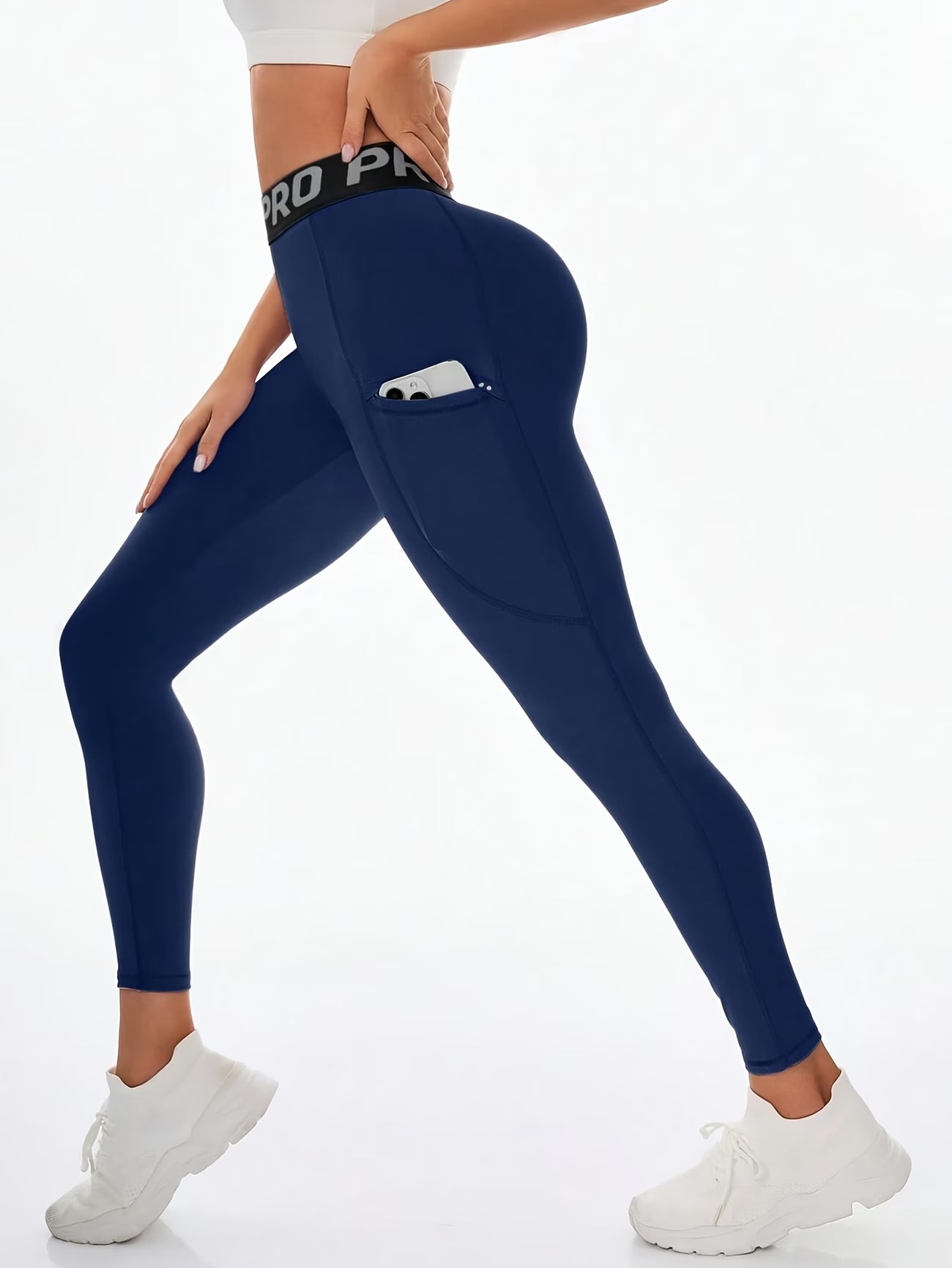 Reflective Detail High-Waisted Legging.