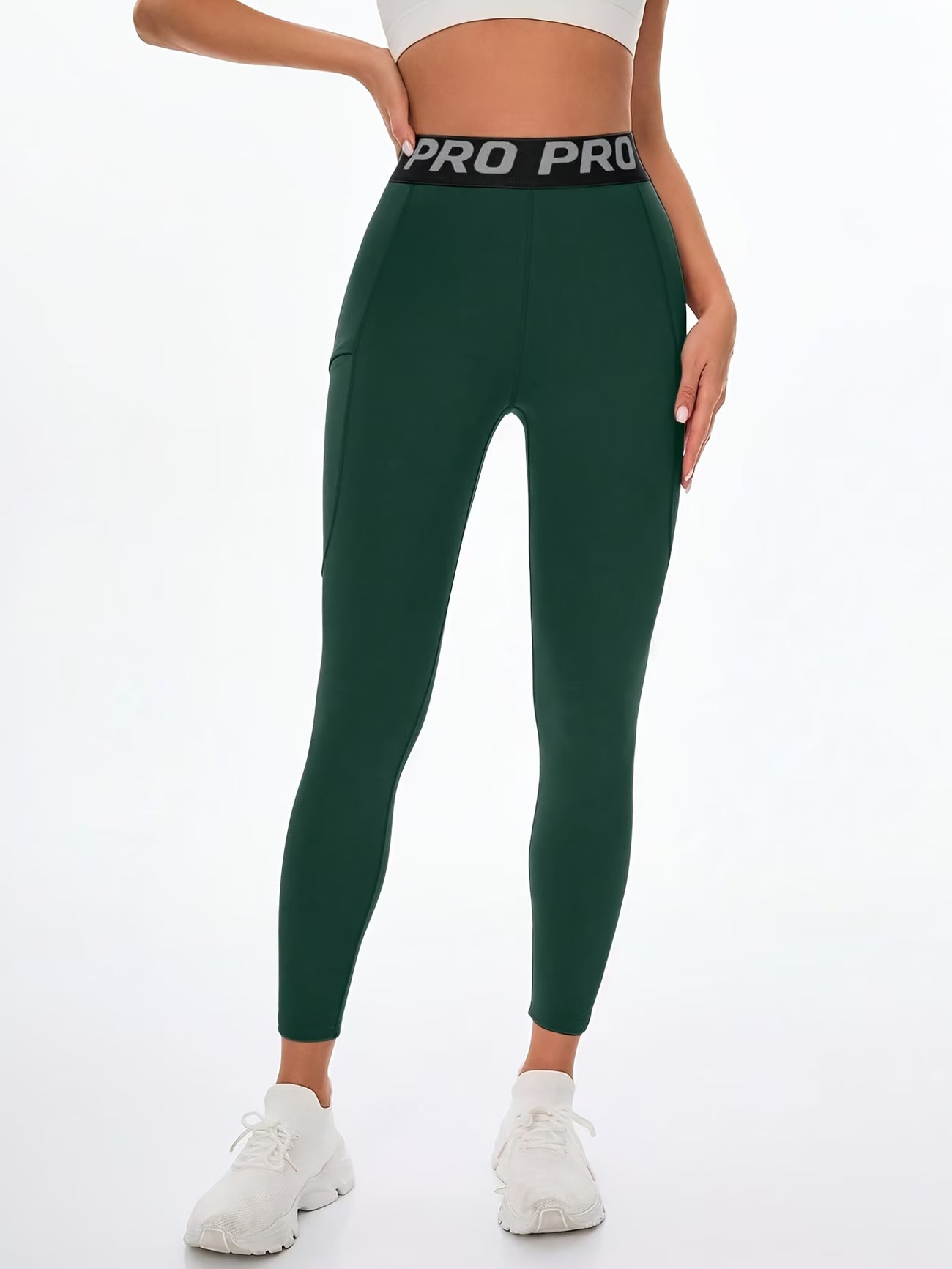 Reflective Detail High-Waisted Legging.
