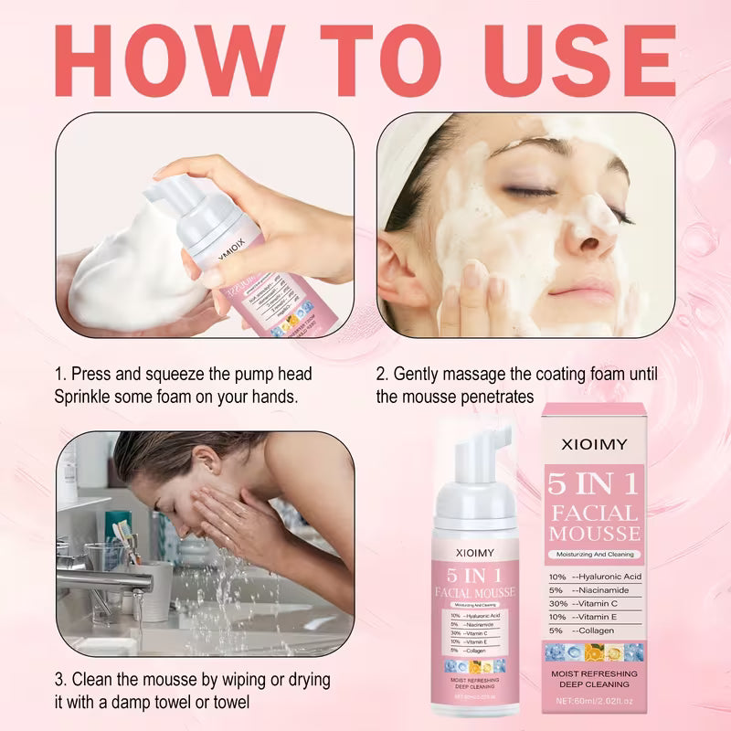 Refreshing 2.03oz Facial Foam for Glowing Skin.