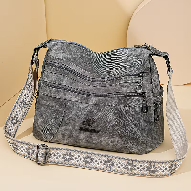 Retro Bohemian "Artisan" Large Capacity Crossbody.