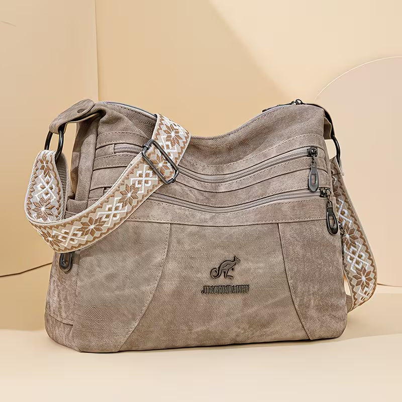 Retro Bohemian "Artisan" Large Capacity Crossbody.