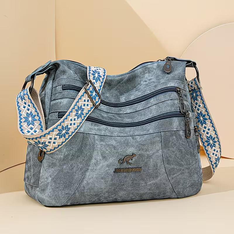 Retro Bohemian "Artisan" Large Capacity Crossbody.