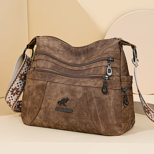 Retro Bohemian "Artisan" Large Capacity Crossbody.