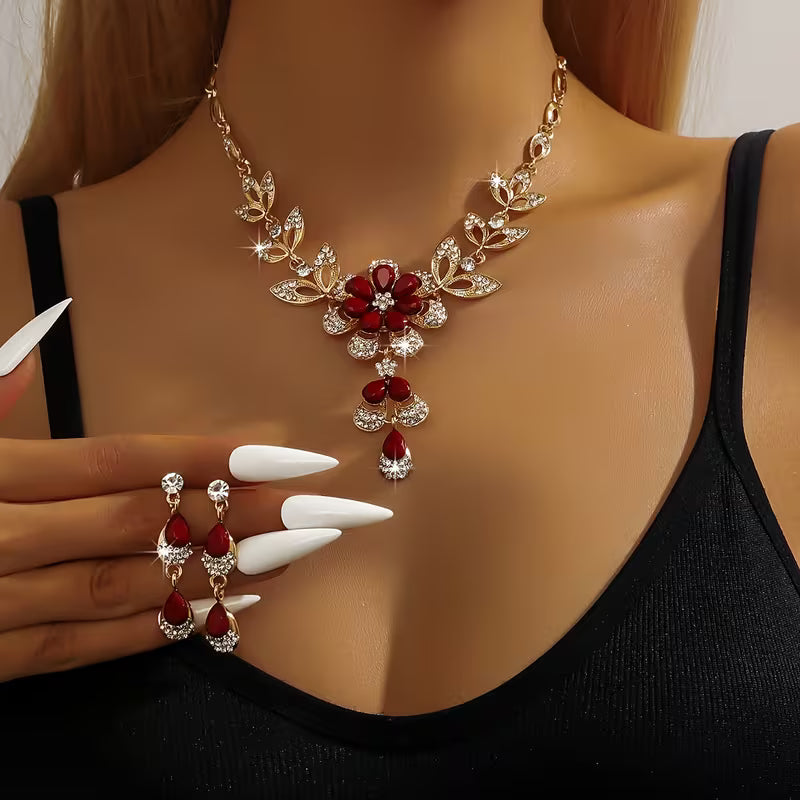 Retro Glamour Jewelry Set.