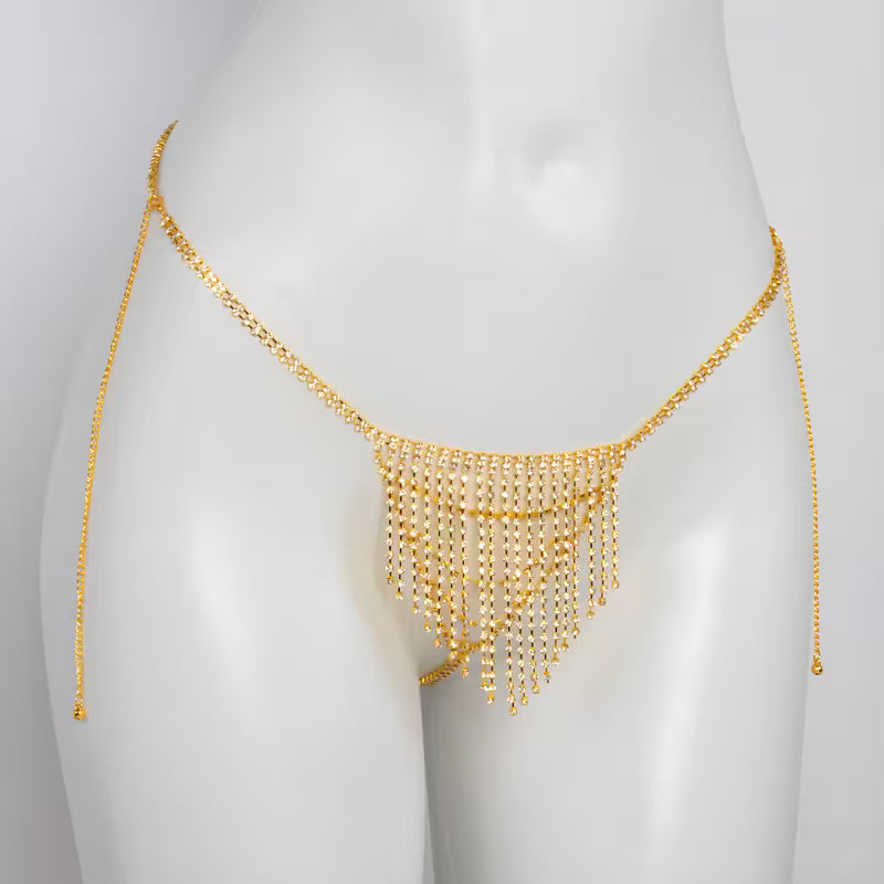 Rhinestone Fringe Jewelry for Parties.