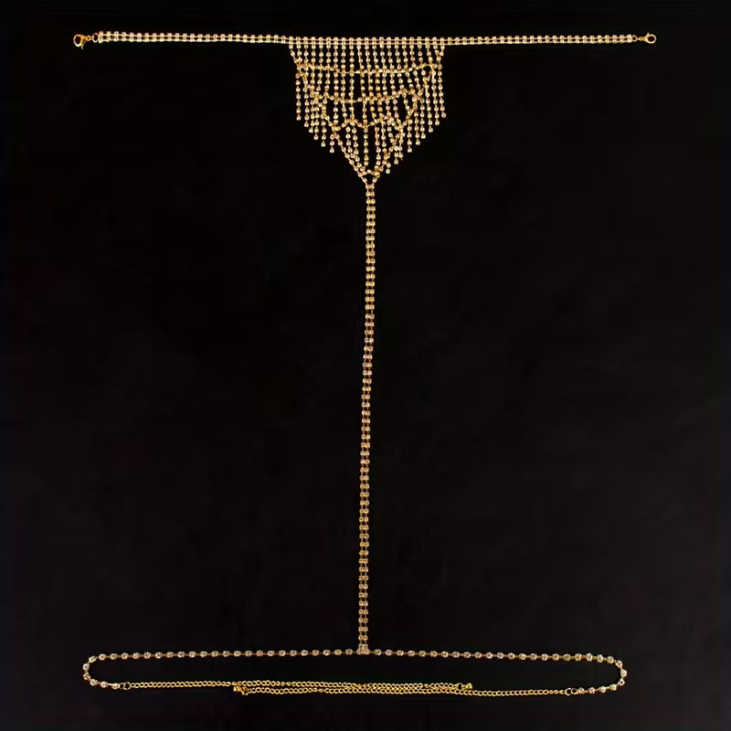 Rhinestone Fringe Jewelry for Parties.