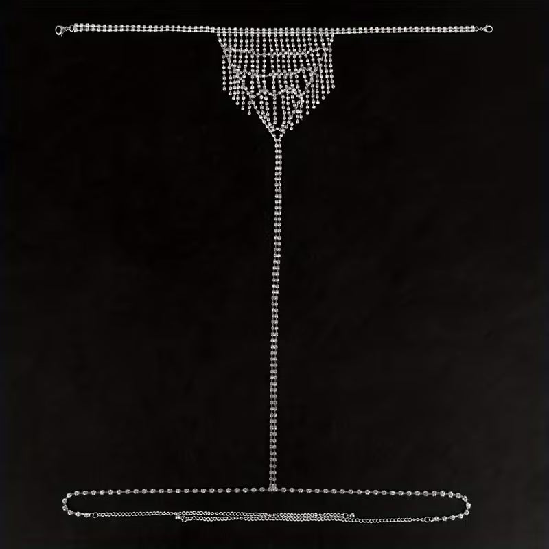 Rhinestone Fringe Jewelry for Parties.
