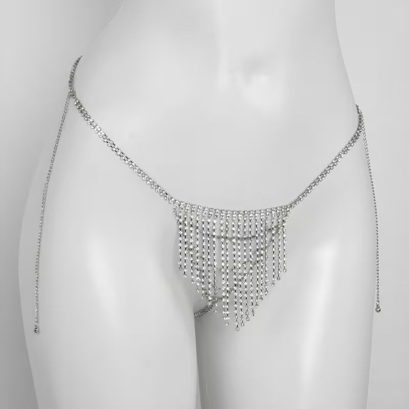 Rhinestone Fringe Jewelry for Parties.