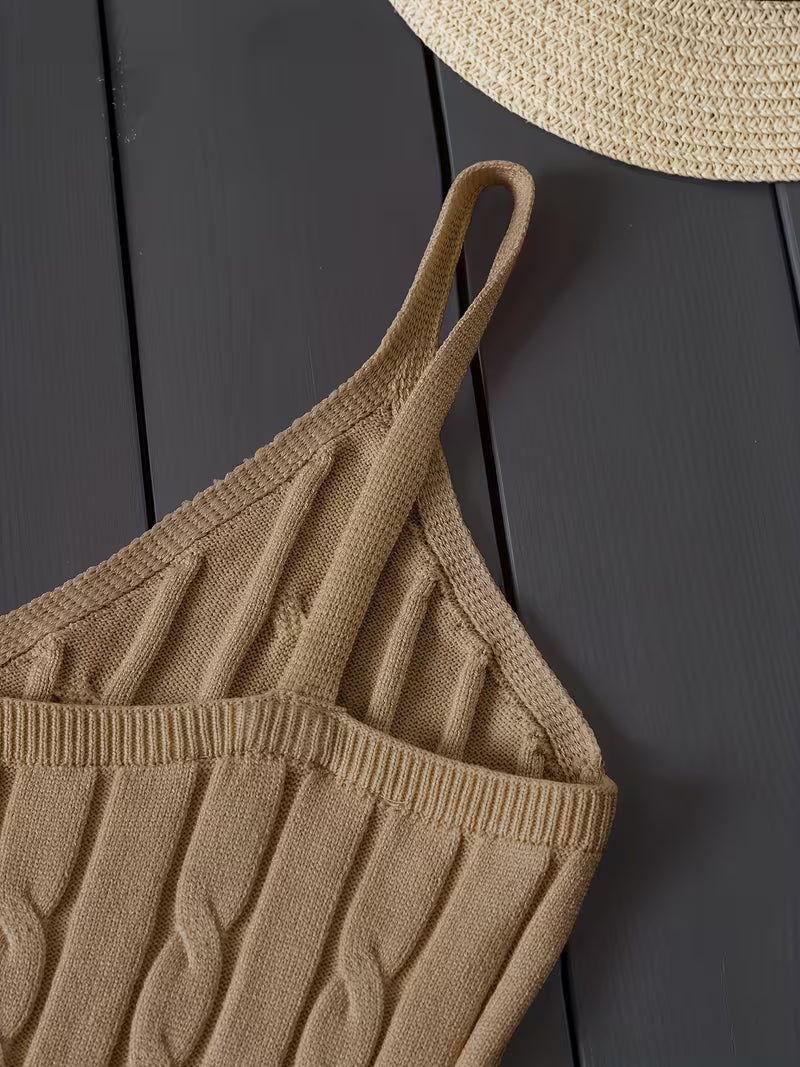 Ribbed V-Neck Tank Top.