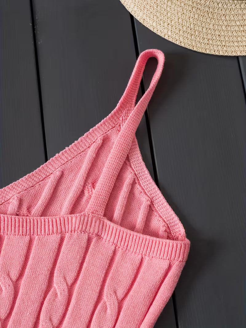 Ribbed V-Neck Tank Top.