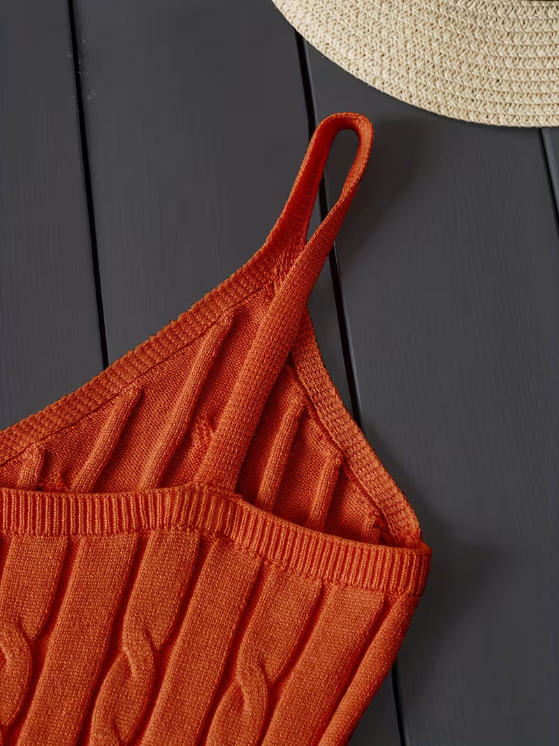 Ribbed V-Neck Tank Top.