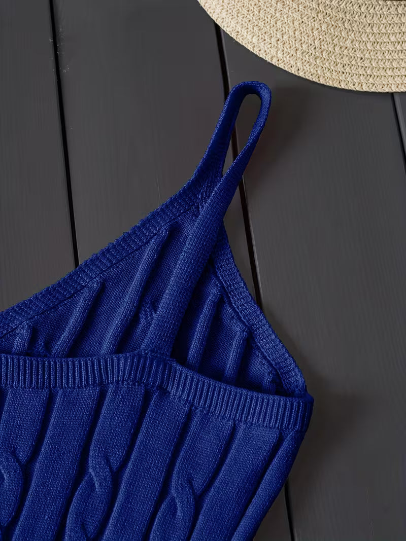 Ribbed V-Neck Tank Top.