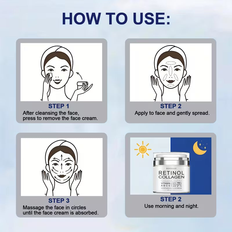Rich Hydrating Collagen & Vitamin-Enriched Face Cream for Sensitive Skin.