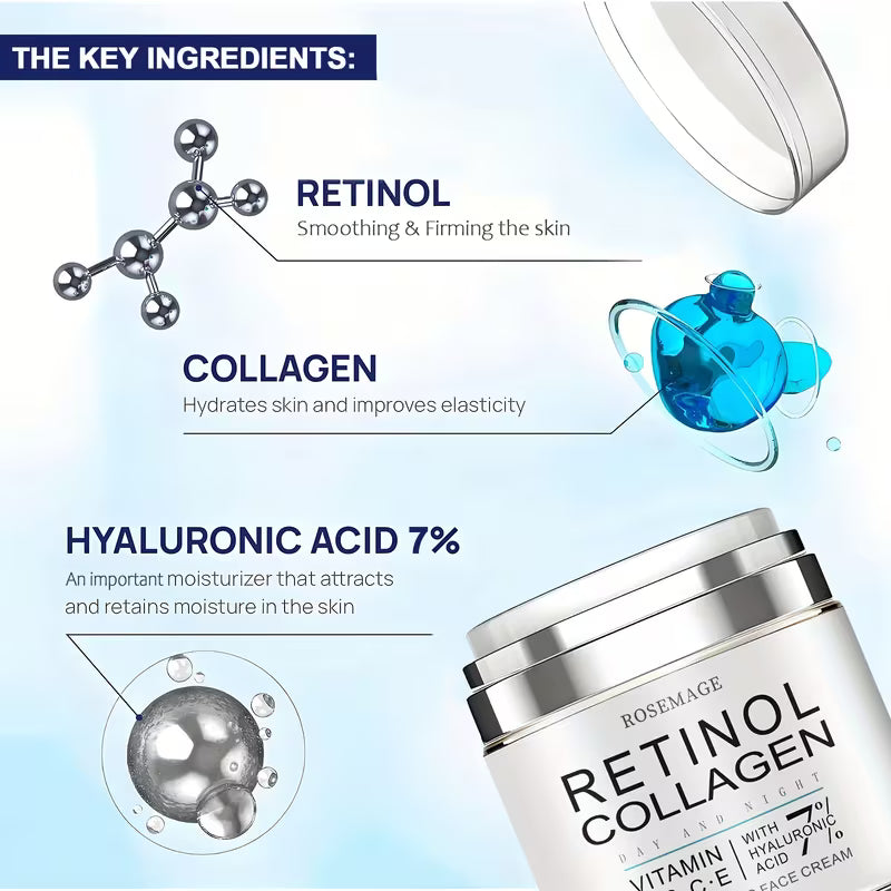 Rich Hydrating Collagen & Vitamin-Enriched Face Cream for Sensitive Skin.