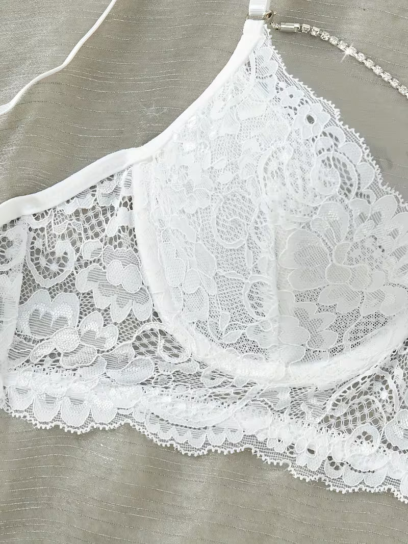 Romantic Lace Balconette Bra.