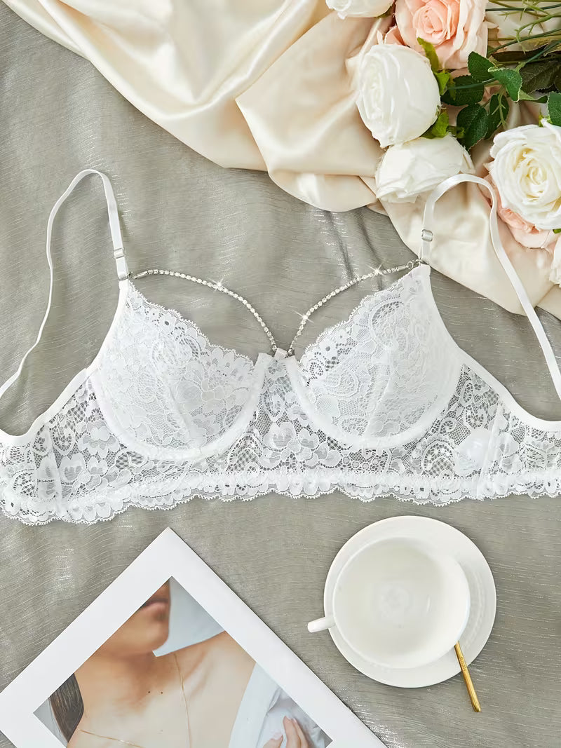 Romantic Lace Balconette Bra.