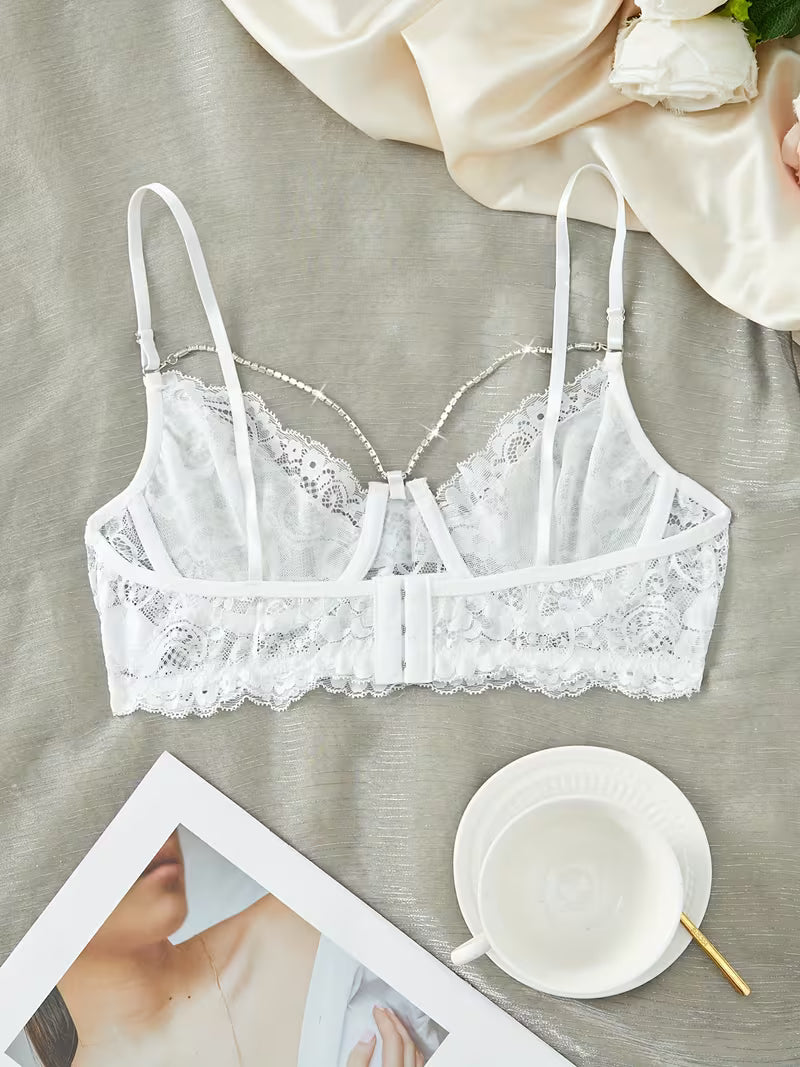Romantic Lace Balconette Bra.