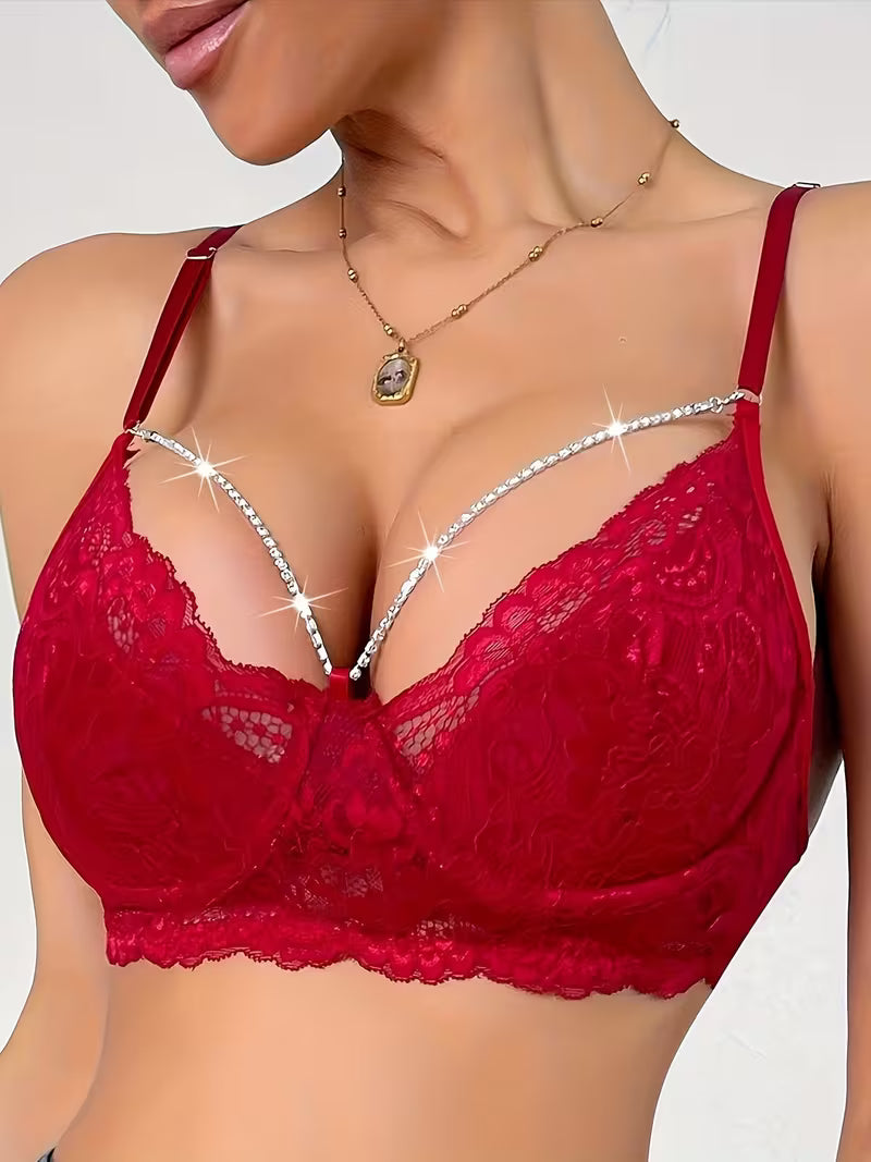 Romantic Lace Balconette Bra.