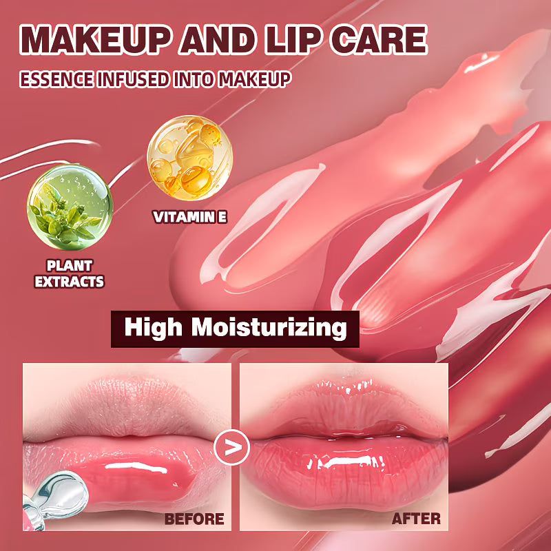 Rose-Tinted Plumping And Moisturizing Lip Essence.