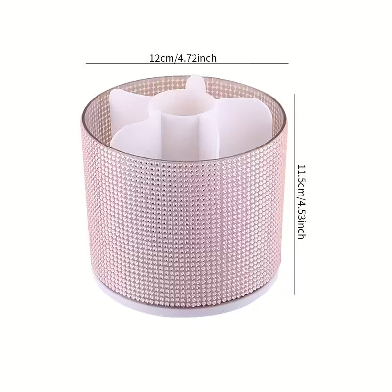 Rotating Diamond Makeup Storage Box.