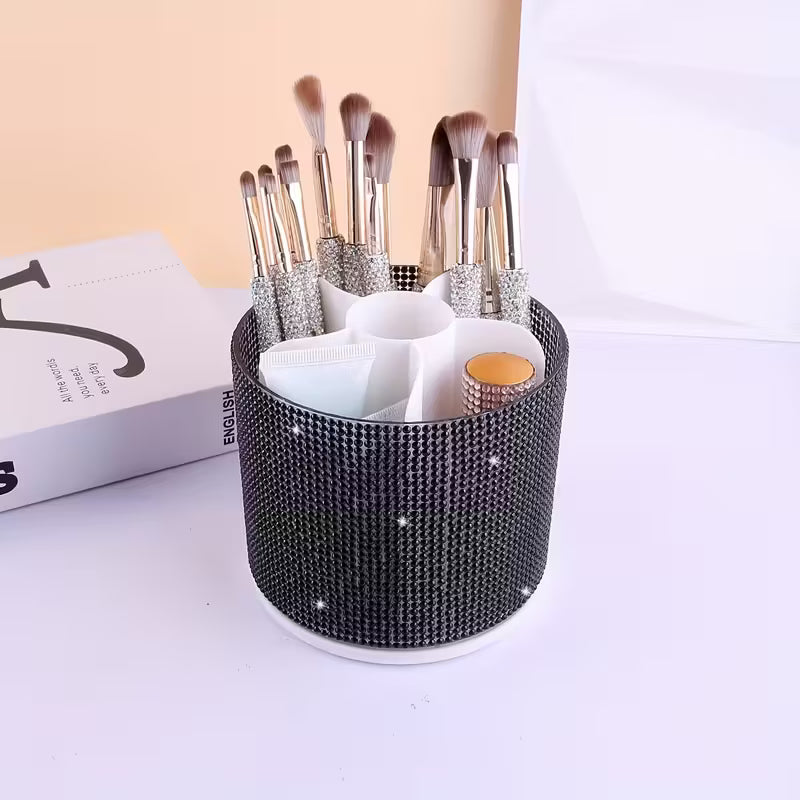 Rotating Diamond Makeup Storage Box.