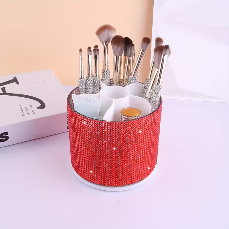 Rotating Diamond Makeup Storage Box.