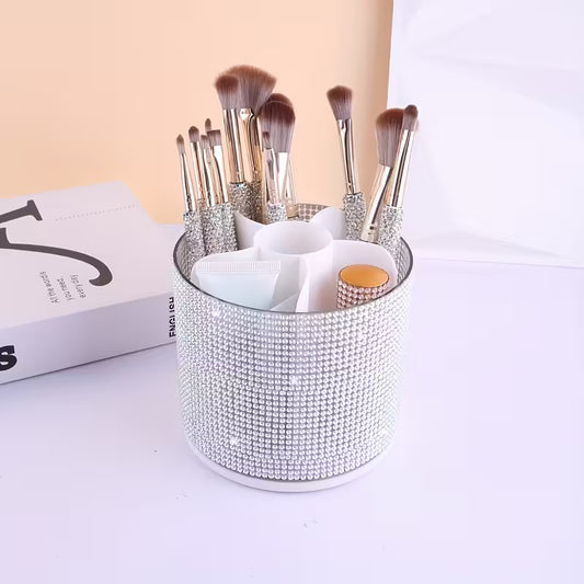 Rotating Diamond Makeup Storage Box.