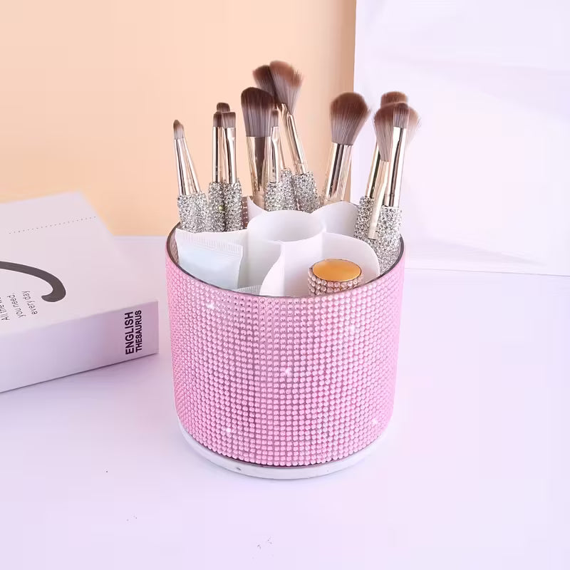 Rotating Diamond Makeup Storage Box.